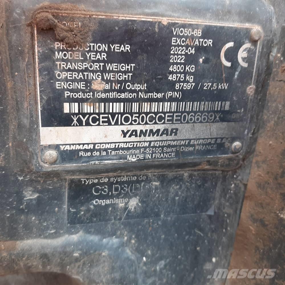 Yanmar Vio 50 Мини екскаватори < 7 т