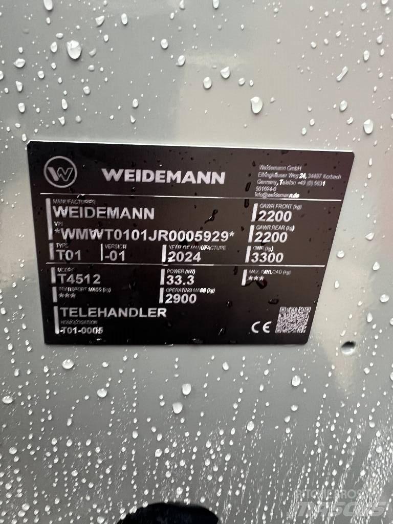 Weidemann 4512 Телескопични товарачи за селското стопанство