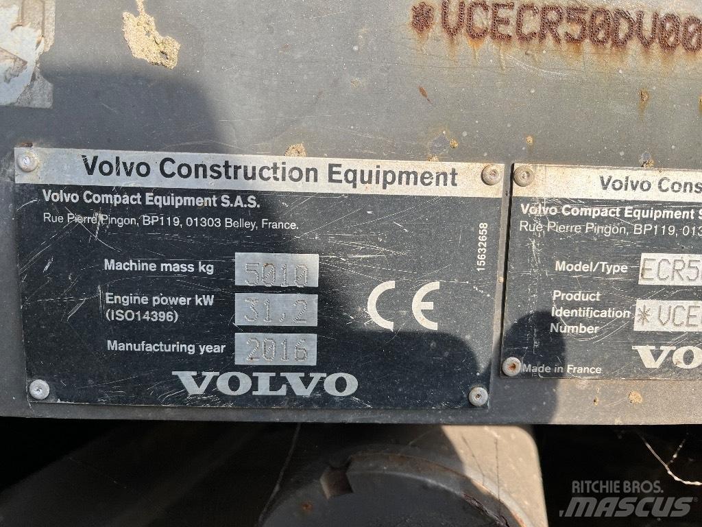 Volvo ECR 50 D Мини екскаватори < 7 т