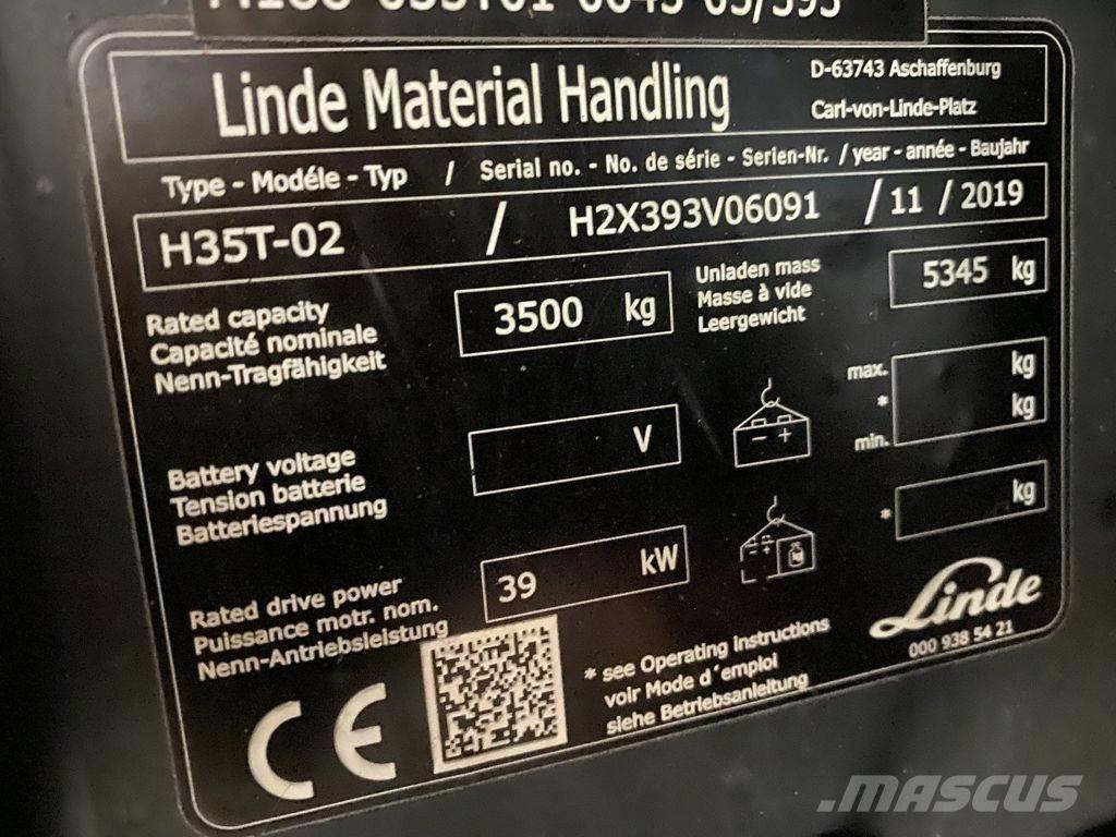 Linde H35T-02 Камиони с АГУ