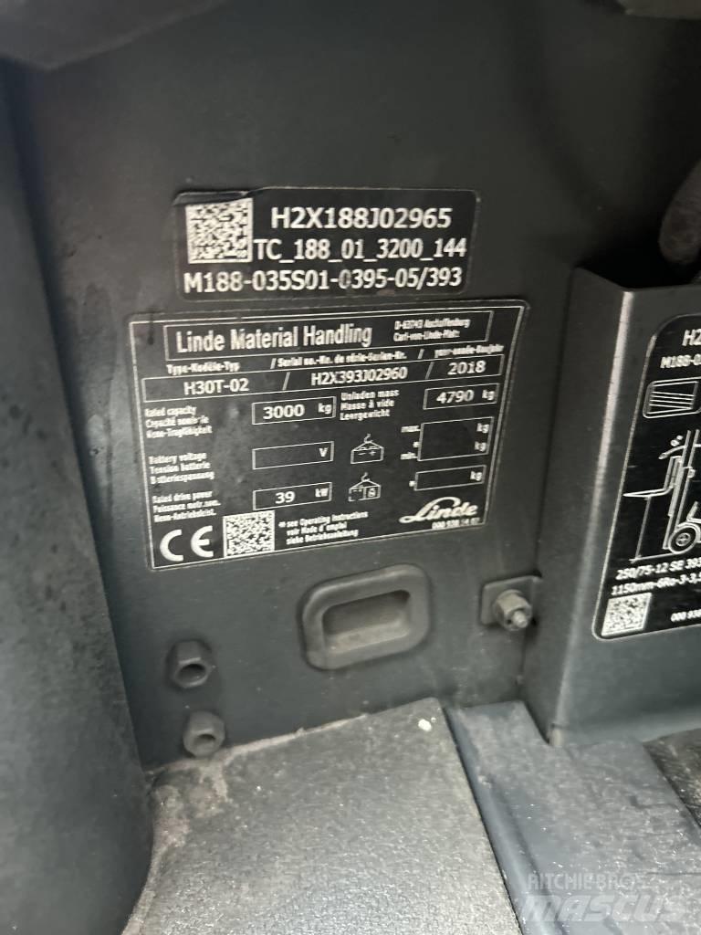 Linde H30T-02 Камиони с АГУ