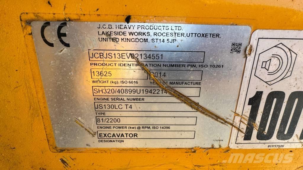JCB JS 130 LC Верижен екскаватор