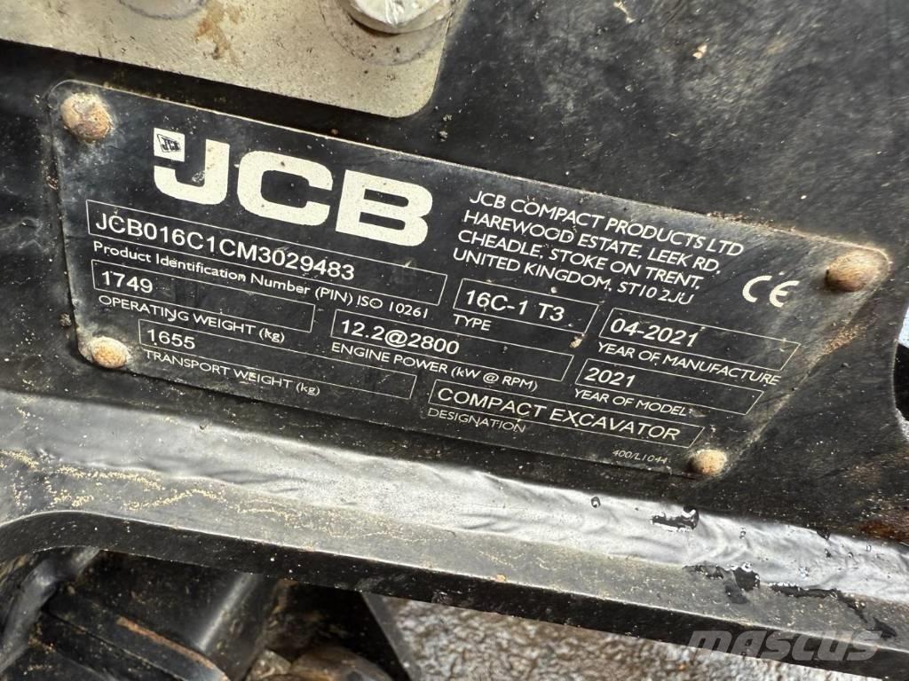 JCB 16 C-1 Мини екскаватори < 7 т