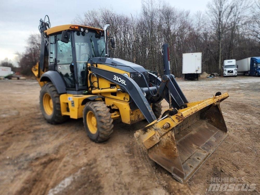 John Deere 310SL Товарач със заден ексватор