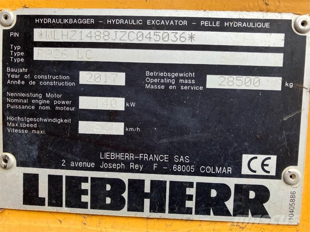 Liebherr R926 Верижен екскаватор
