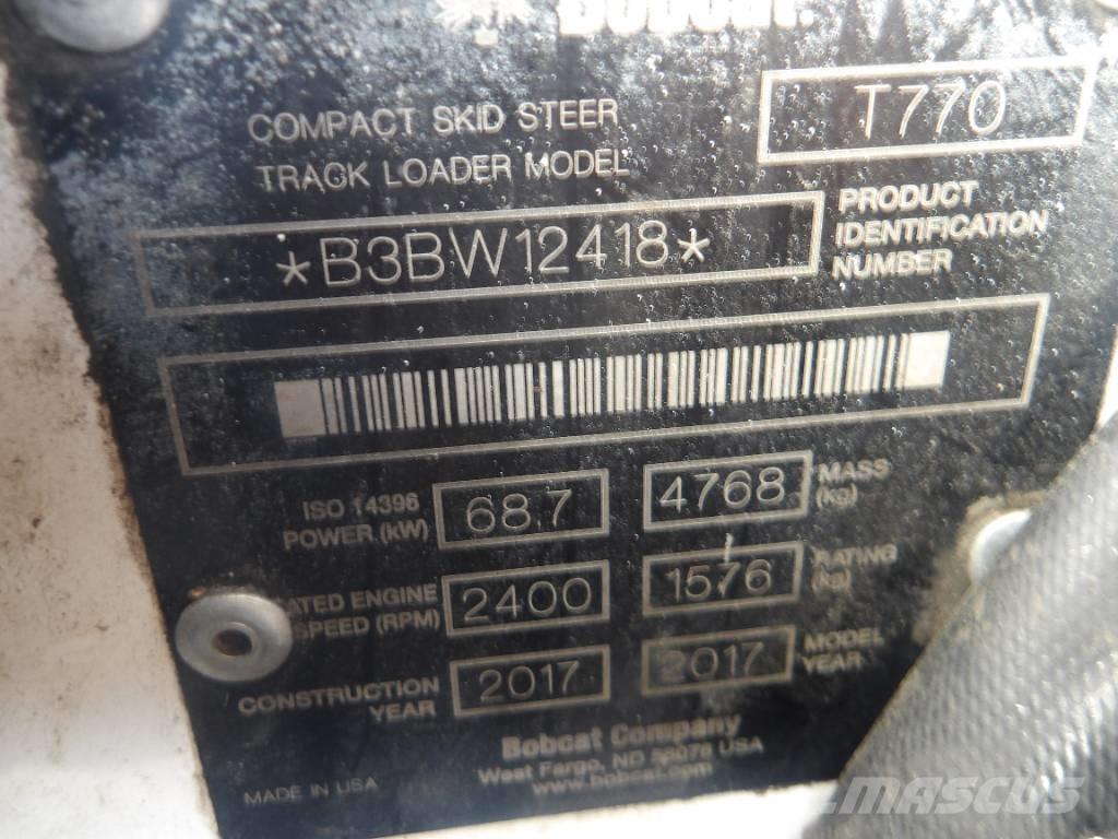 Bobcat T 770 Верижен товарач