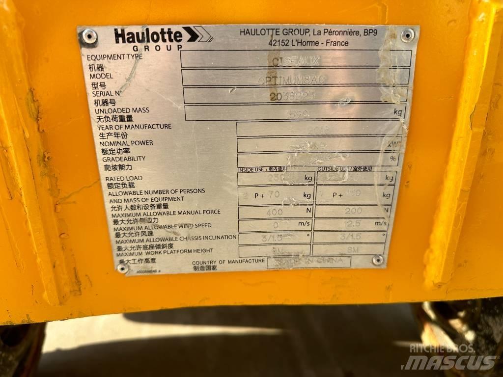 Haulotte OPTIMUM 8 Ножични работни платформи