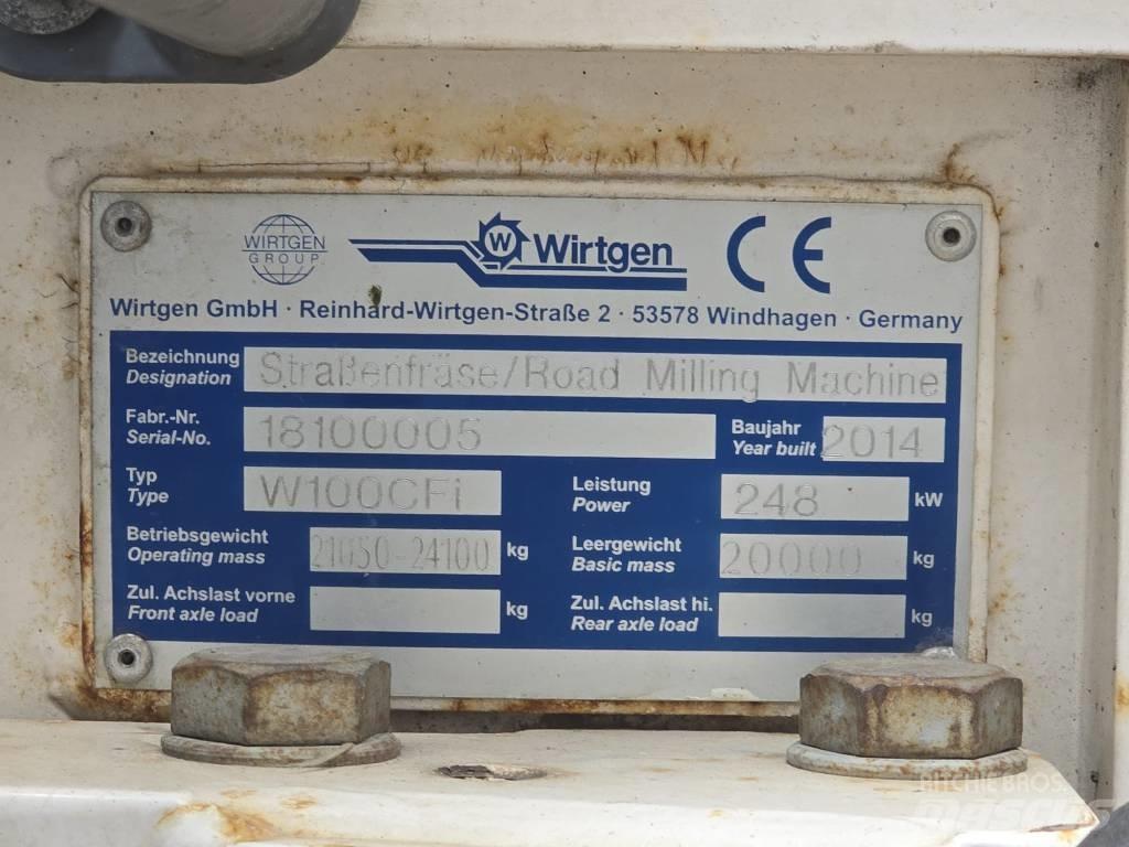 Wirtgen W 100 CFI Машини за студено раздробяване на асфалт