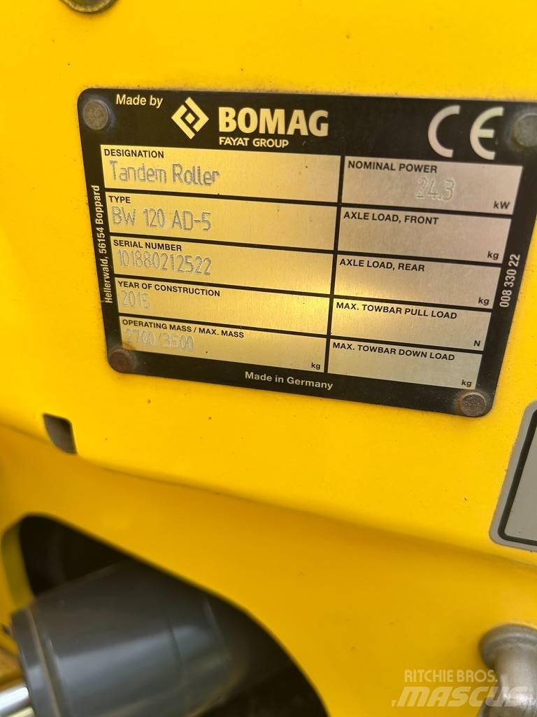 Bomag BW 120 AD-5 Двойни барабанни ролки
