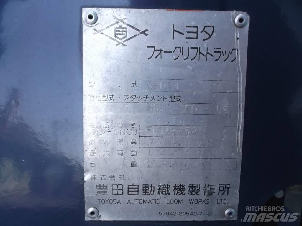 Toyota 3 FD 14 Дизелови камиони
