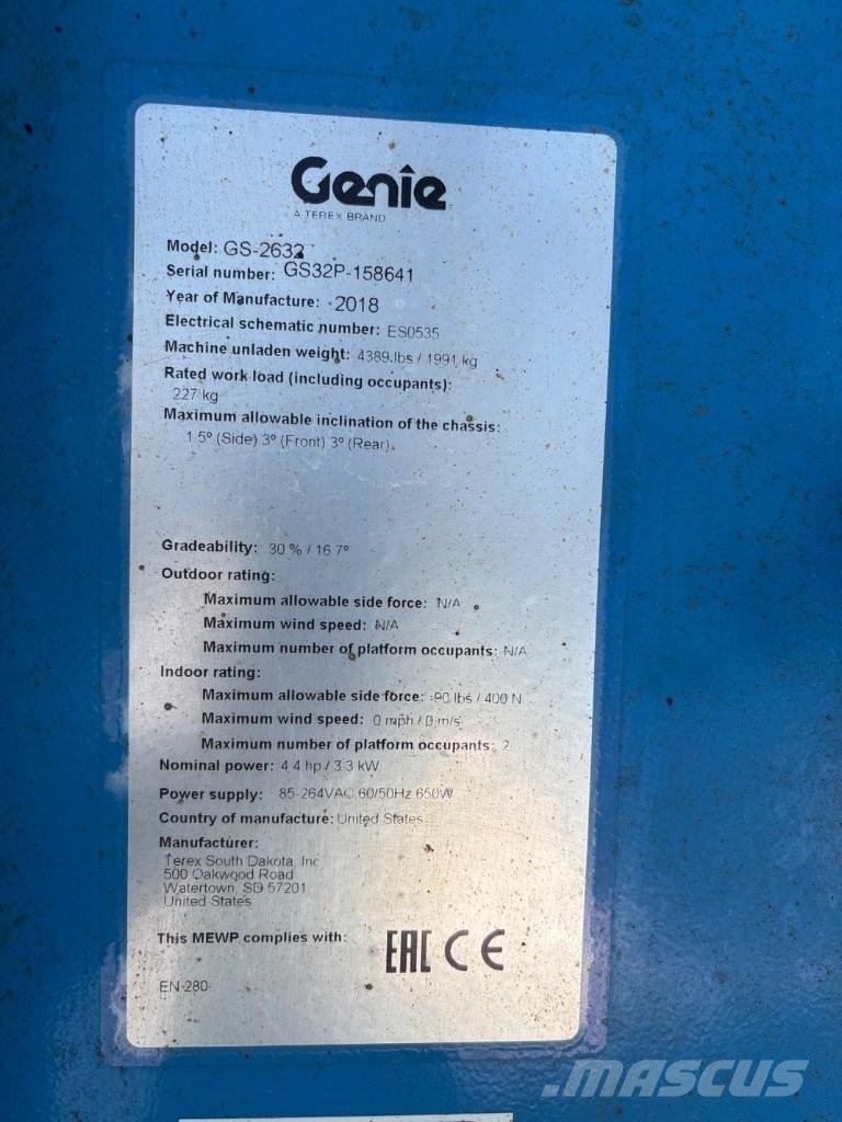 Genie GS 2632 Ножични работни платформи