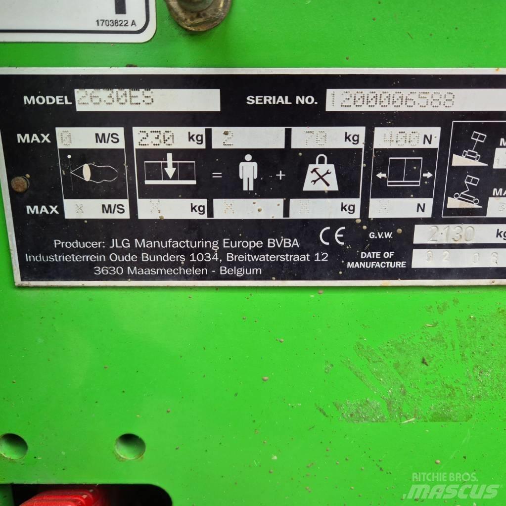 JLG 2630 ES Ножични работни платформи