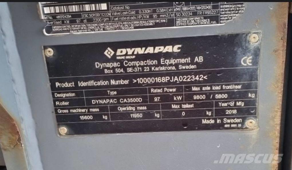 Dynapack CA3500D Еднобарабанни ролки
