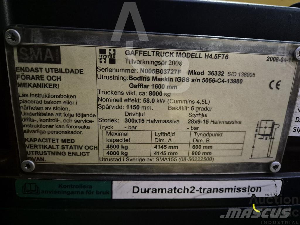 Hyster H4.5FT6 Дизелови камиони