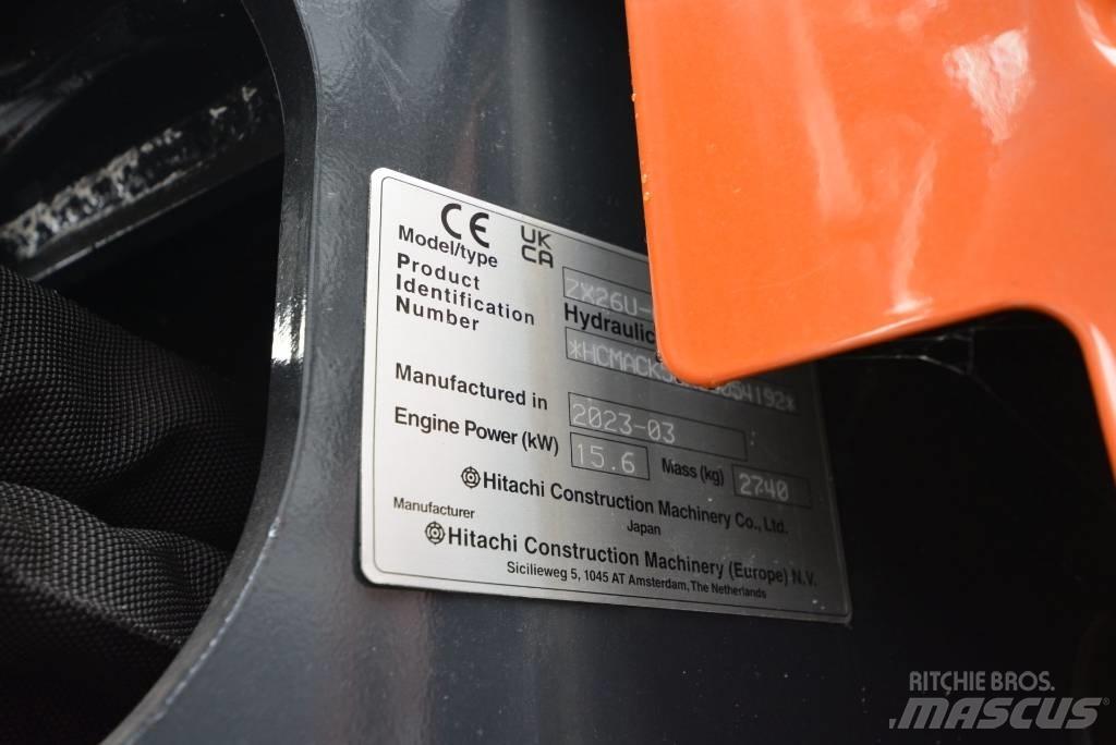 Hitachi ZX 26 U-6 Мини екскаватори < 7 т