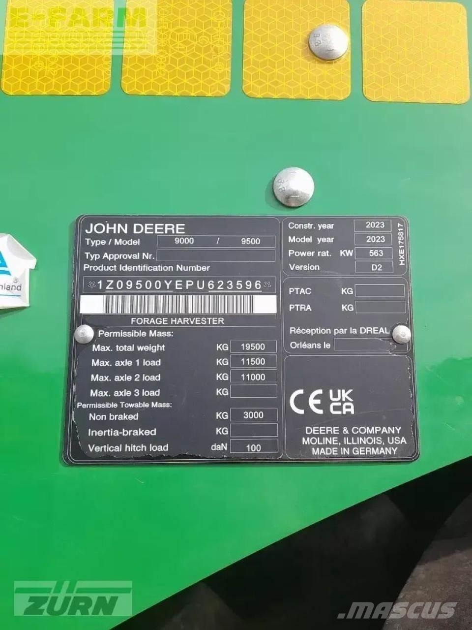 John Deere 9500 Самоходни фуражири