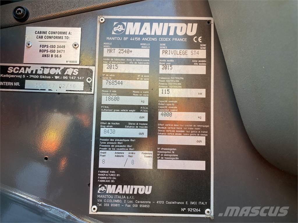 Manitou MRT2540MS Телескопични товарачи
