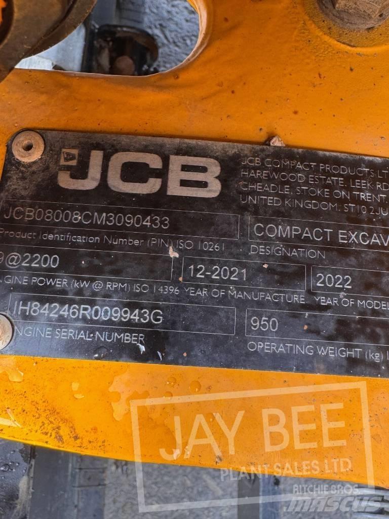 JCB 8008 Мини екскаватори < 7 т