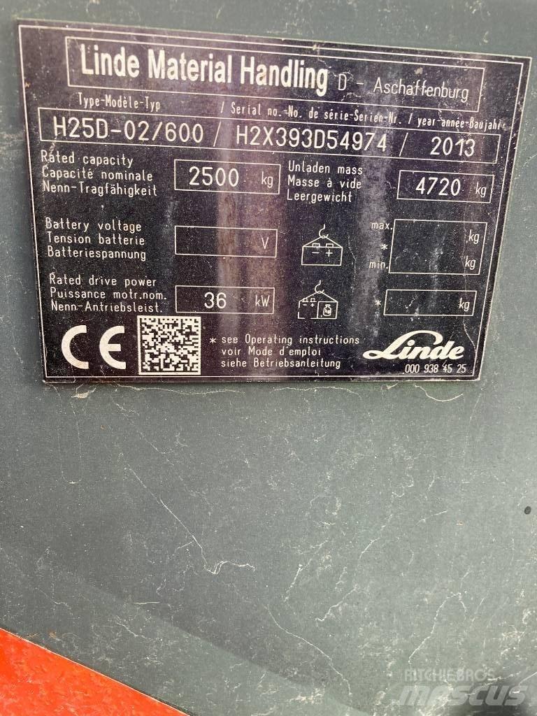 Linde H25D/600/393 Дизелови камиони