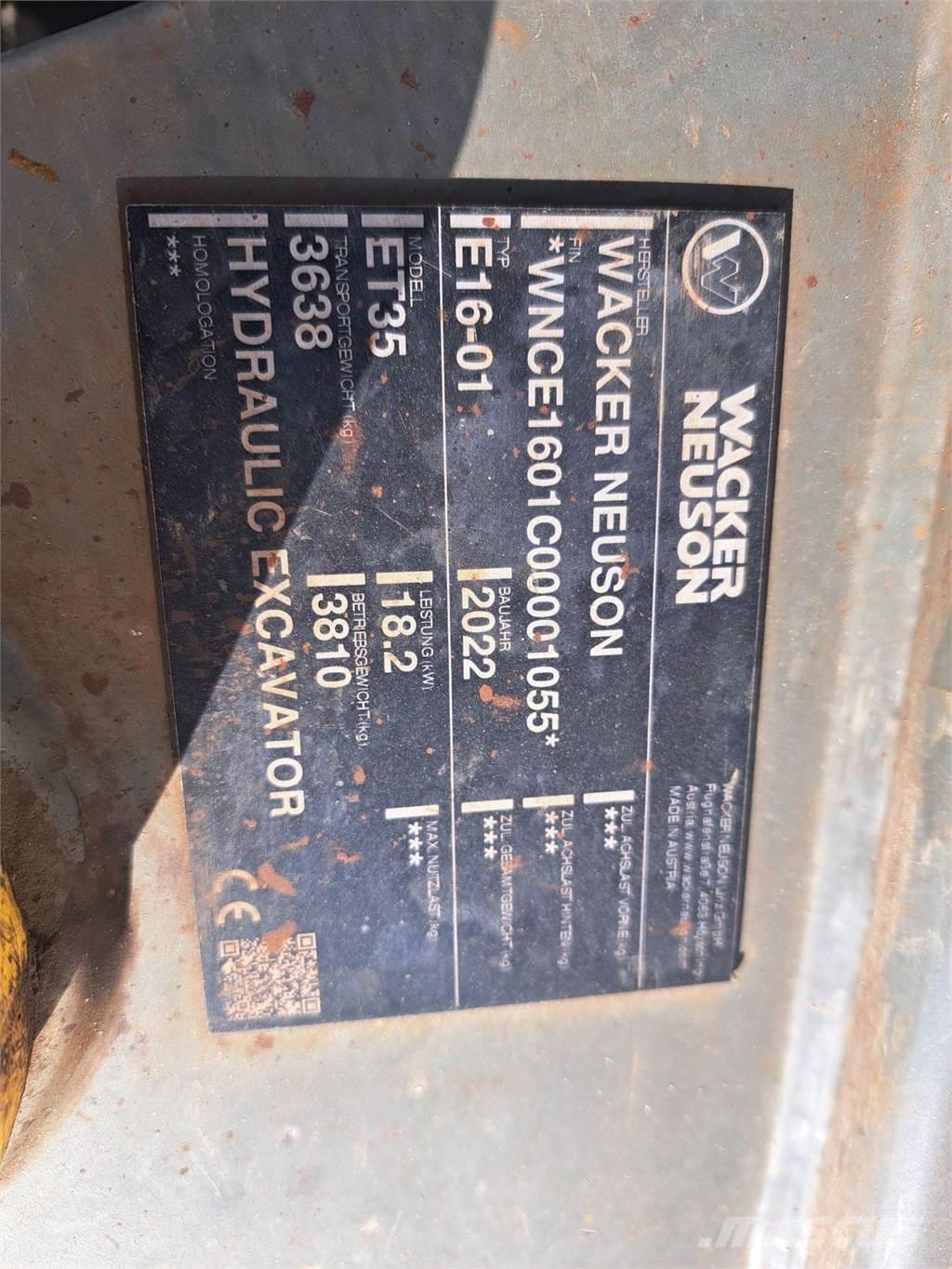 Wacker Neuson ET35 Верижен екскаватор