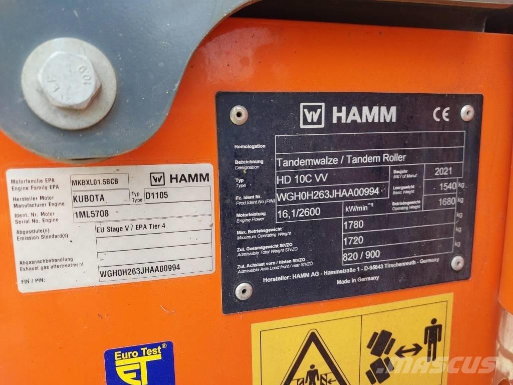 Hamm HD 10 C VV Уплътнители за плочи

