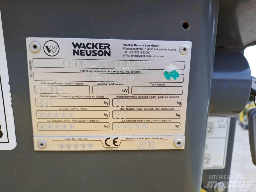 Wacker Neuson DT10e Верижни дъмпери