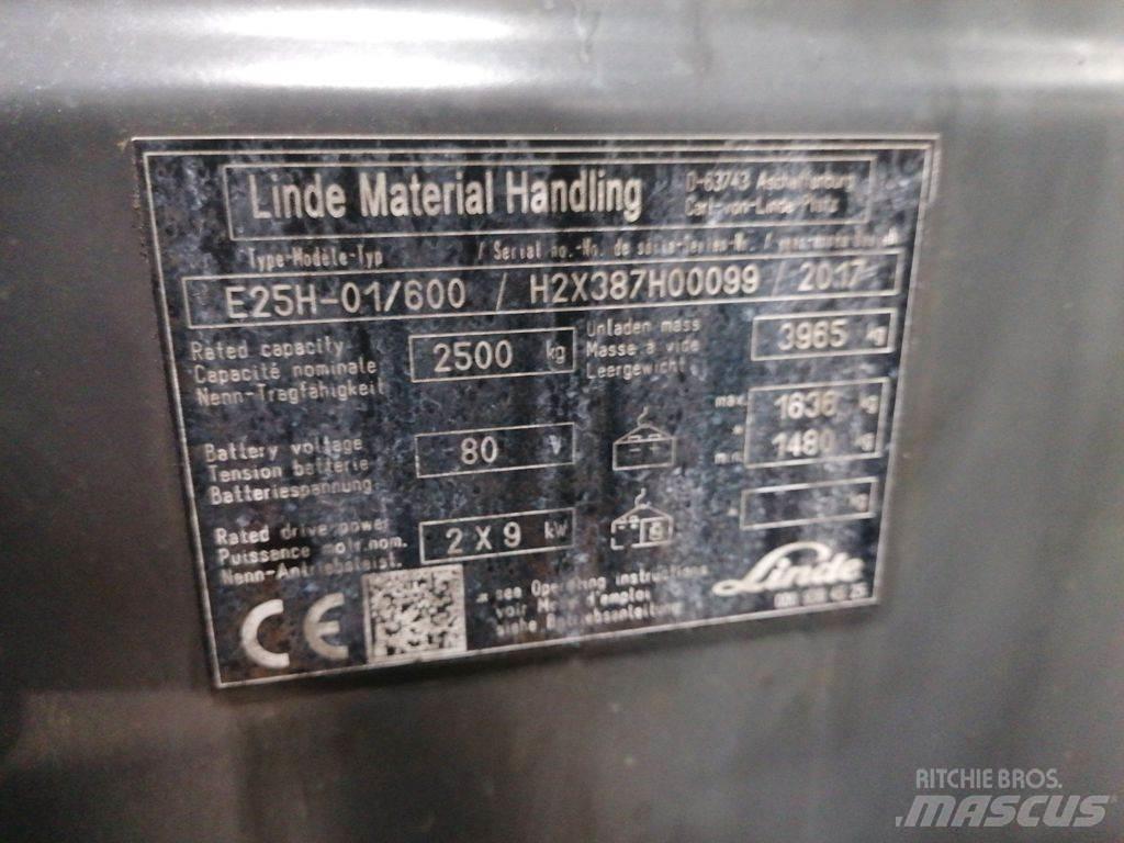 Linde E25H-01/600 Електрически вилични кари-повдигачи