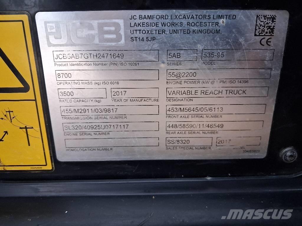 JCB 535-95 JOYSTICK Телескопични товарачи