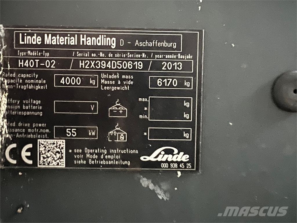 Linde H40T-02 Камиони с АГУ