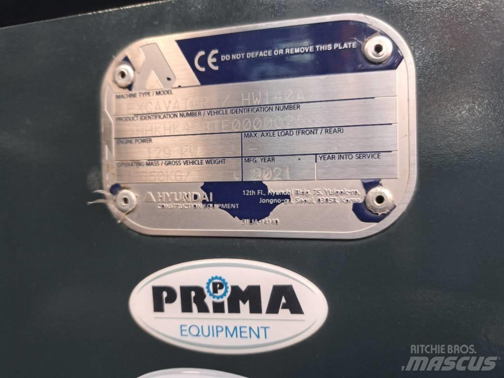 Hyundai HW140A Колесни екскаватори