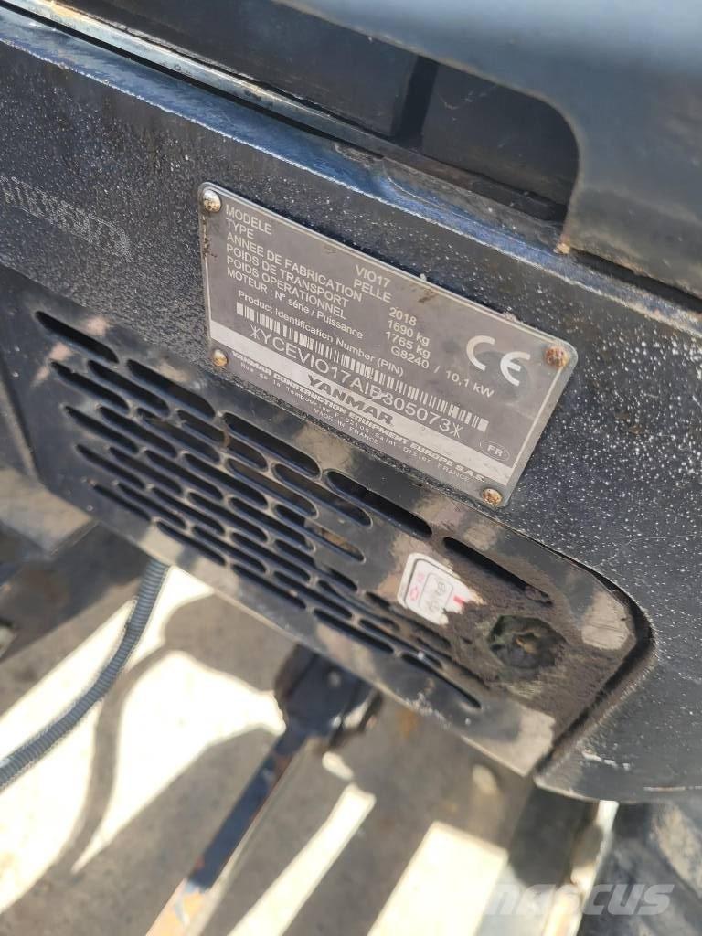 Yanmar Vio 17 U Мини екскаватори < 7 т