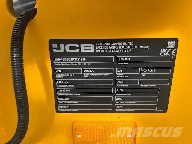 JCB 403 plus Мини товарачи