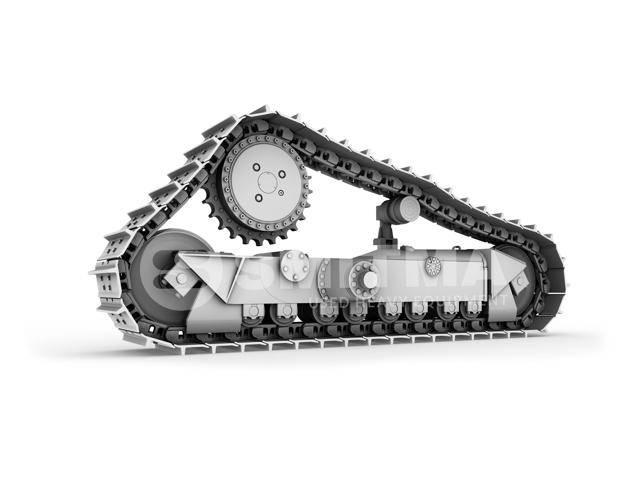CAT D6T Релси, вериги и ходова част

