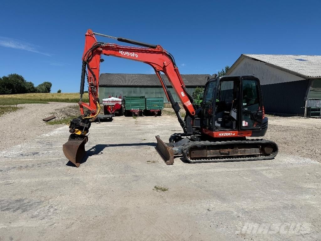 Kubota KX080-4 Средни екскаватори 7т - 12т