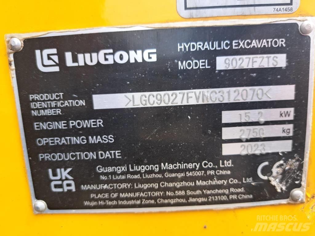LiuGong 9027 FZTS Мини екскаватори < 7 т