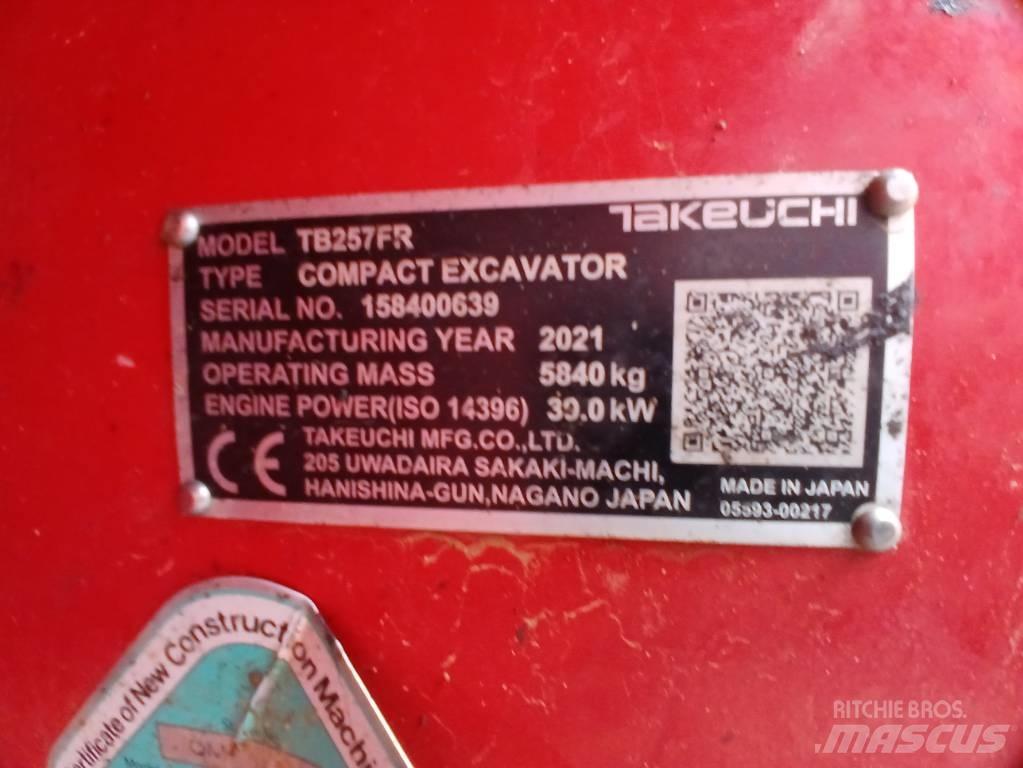 Takeuchi TB 257 FR Мини екскаватори < 7 т