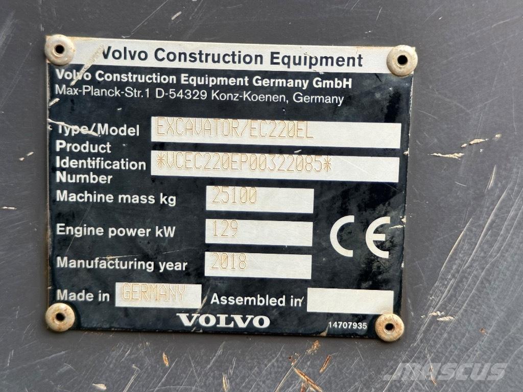 Volvo EC 220 EL Верижен екскаватор