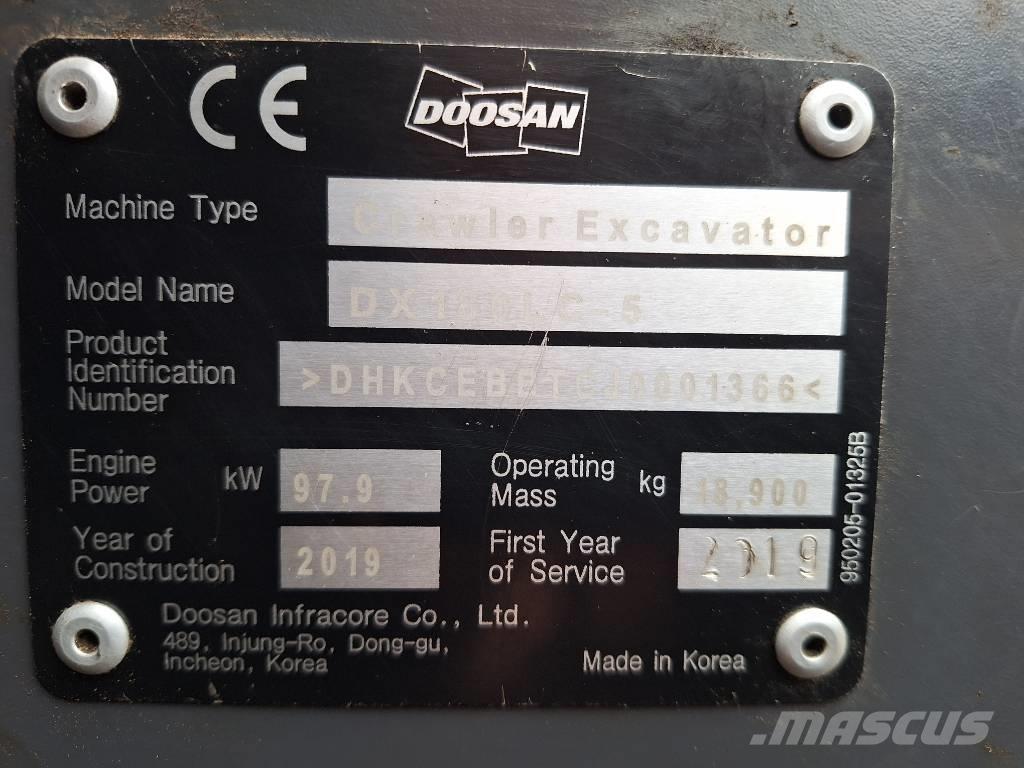 Doosan DX 180 -5 Верижен екскаватор