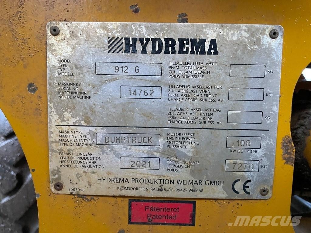 Hydrema 912 G Дъмпери/моторни превозни средства