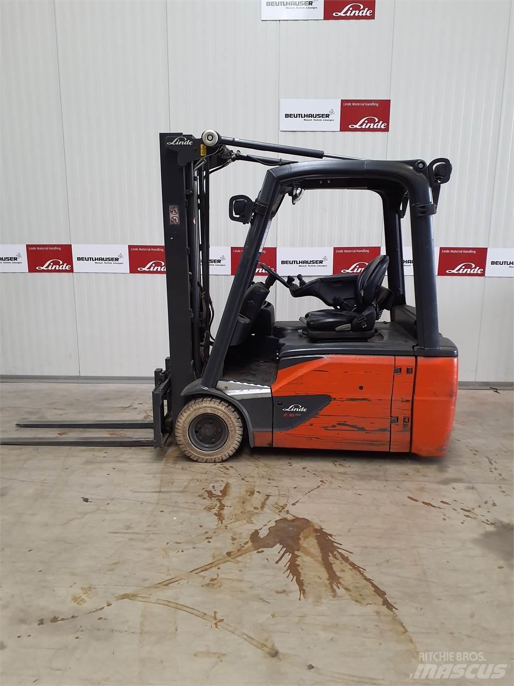 Linde E16L Електрически вилични кари-повдигачи
