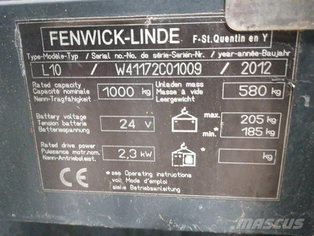 Linde L10 Колички високоповдигачи с теглич