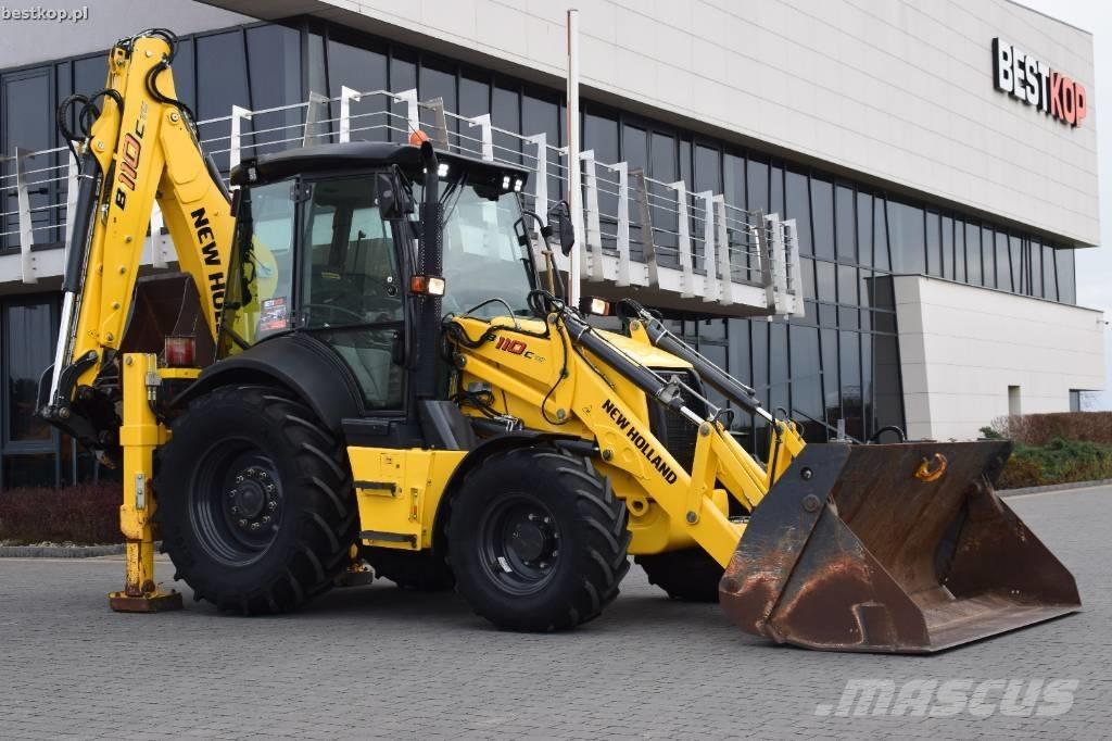 New Holland B 110 C Товарач със заден ексватор