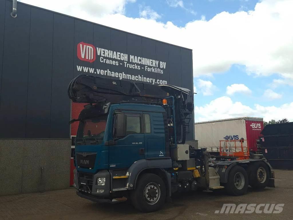 MAN TGA 26.480 За превоз на дървени трупи