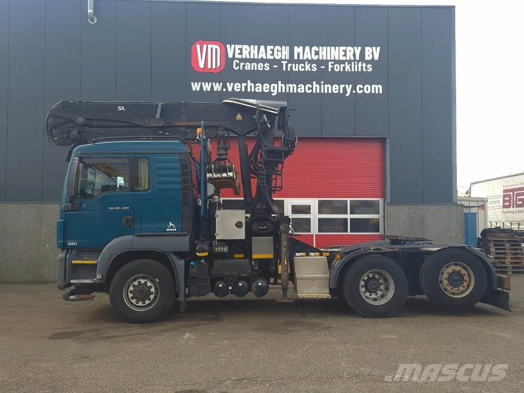 MAN TGA 26.480 За превоз на дървени трупи