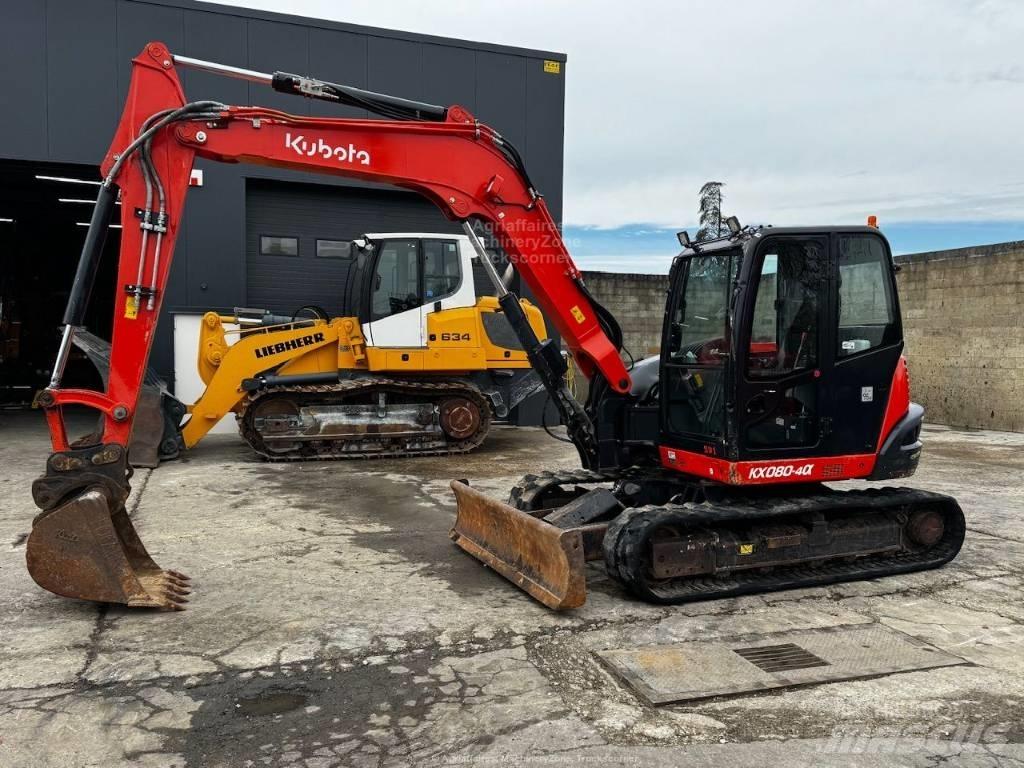 Kubota KX 080-4 Средни екскаватори 7т - 12т