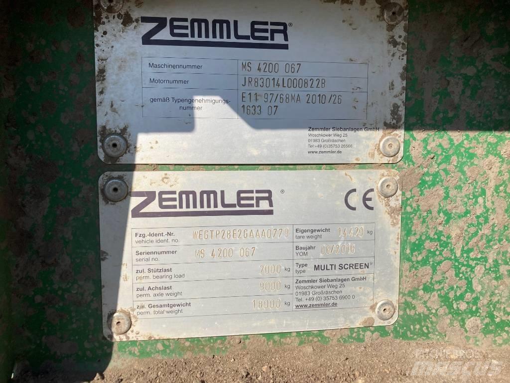 Zemmler MS4200 Мобилни скрийнери
