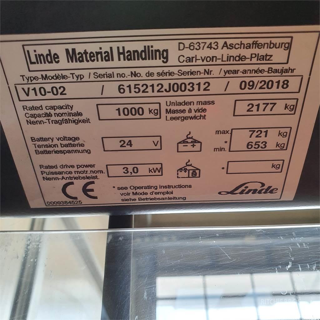 Linde V10 Машини за комисиониране средноповдигачи