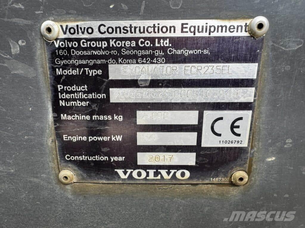 Volvo ECR235EL Верижен екскаватор