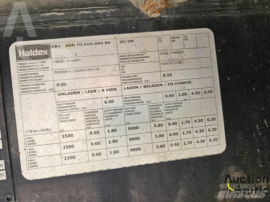 H&W HWDKSS 38 Брезентови полуремаркета
