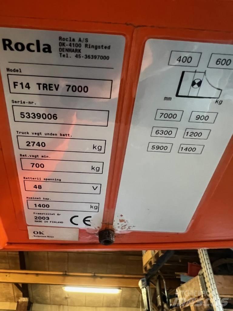 Rocla F 14 Trev 7000 Ретрак/ Високоповдигач с изместване на вилката напред